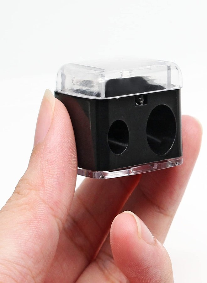 BokWin 5PCS Cosmetic Pencil Sharpener, Makeup Pencil Sharpener, Dual Holes Eyeliner Sharpener for Eyeliner Lipliner Pencils - Image 3