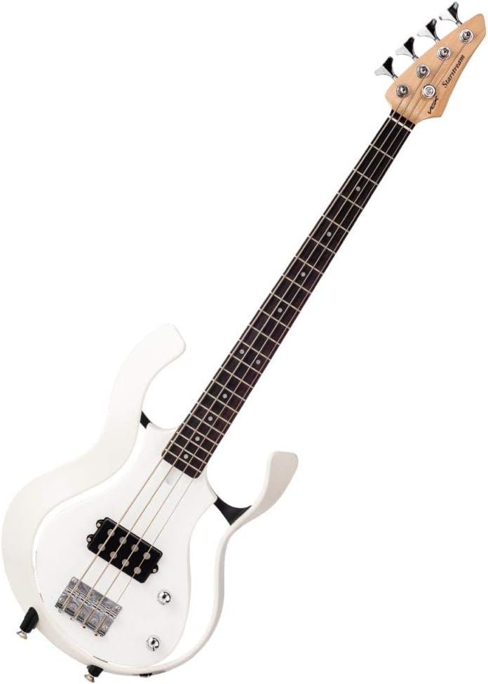 Vox Starstream 1H Bass Guitar - White - Image 2