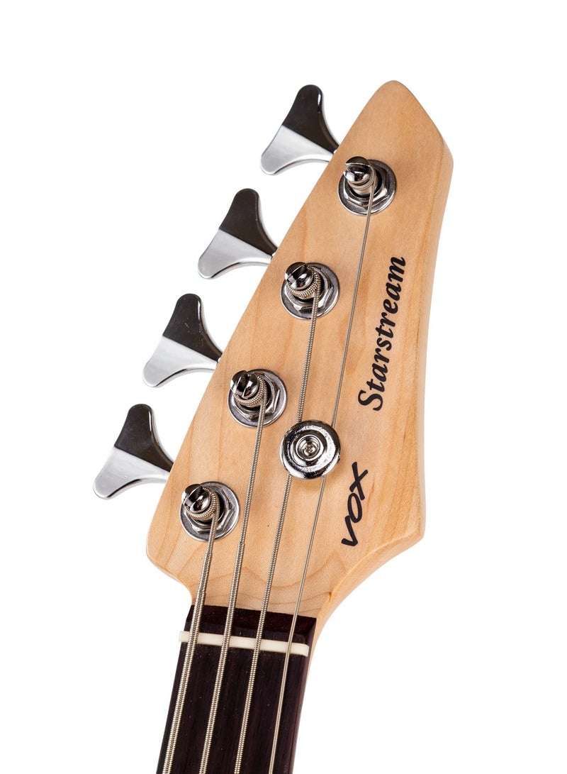 Vox Starstream 1H Bass Guitar - White - Image 4