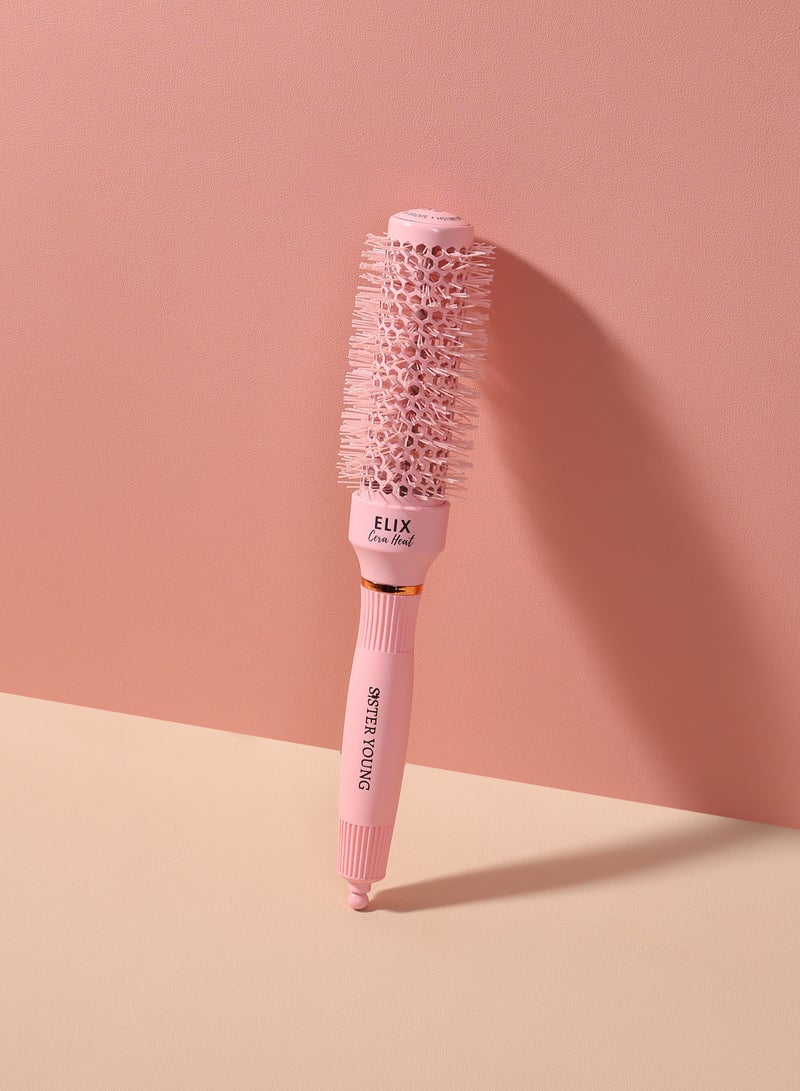 Sister Young ELIX CERA HEAT - Professional Round Brush for Blow-Drying, Volumizing & Curling | Ceramic-Coated, Anti-Frizz Hair Brush for Thick, Curly & Straight Hair (32cm) - Image 4