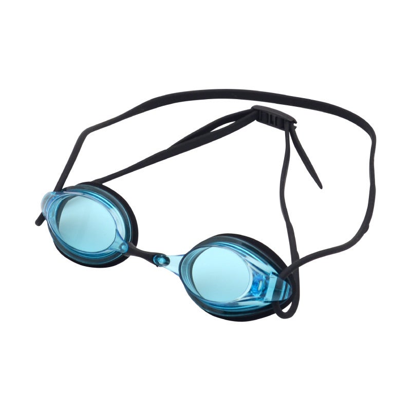 Generic Factory direct adult HD anti-fog swimming goggles silicone racing swimming goggles waterproof small frame professional racing swimming goggles Black Blue 