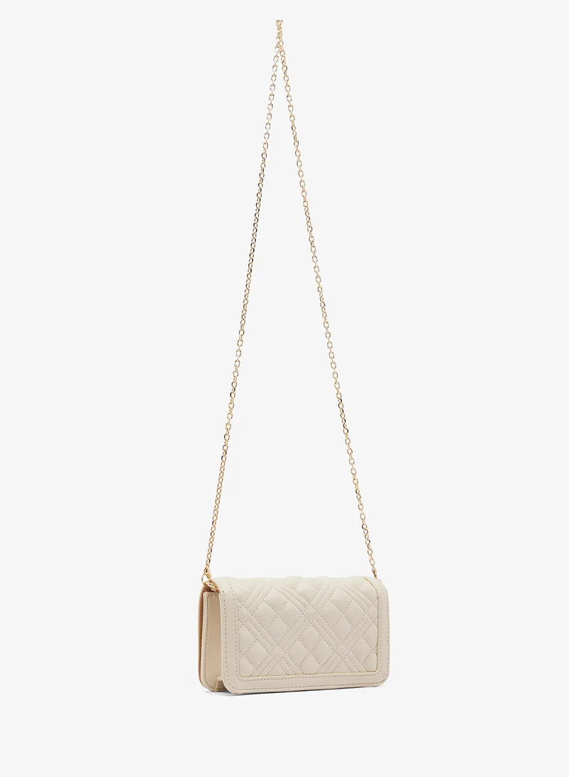 لوف موسكينو حقيبة كروس بودي مبطنة من البولي يوريثان