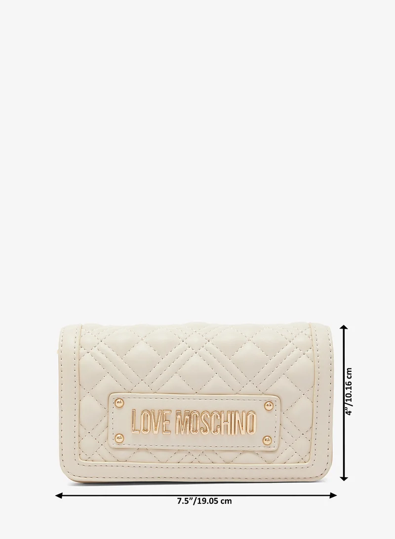 Love Moschino  Quilted PU Crossbody Bag for Women | Best Price UAE