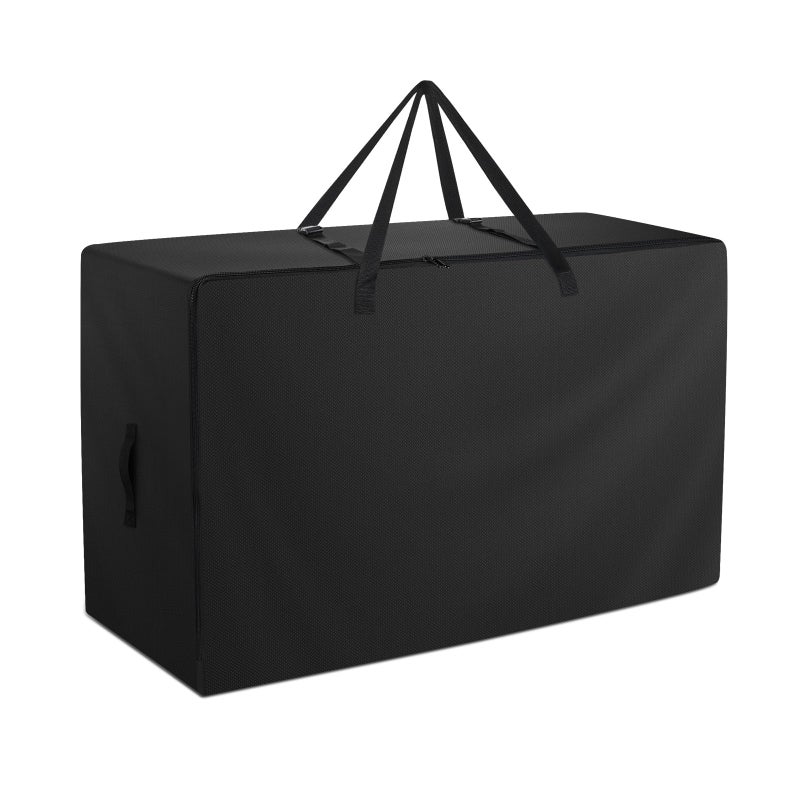 Raweao Folding Mattress Bag - 600D Oxford Cloth Heavy Duty Carry Case for Tri-Fold Guest Bed Mattress (Fits 4"" Single Mattress  Black) - Image 1