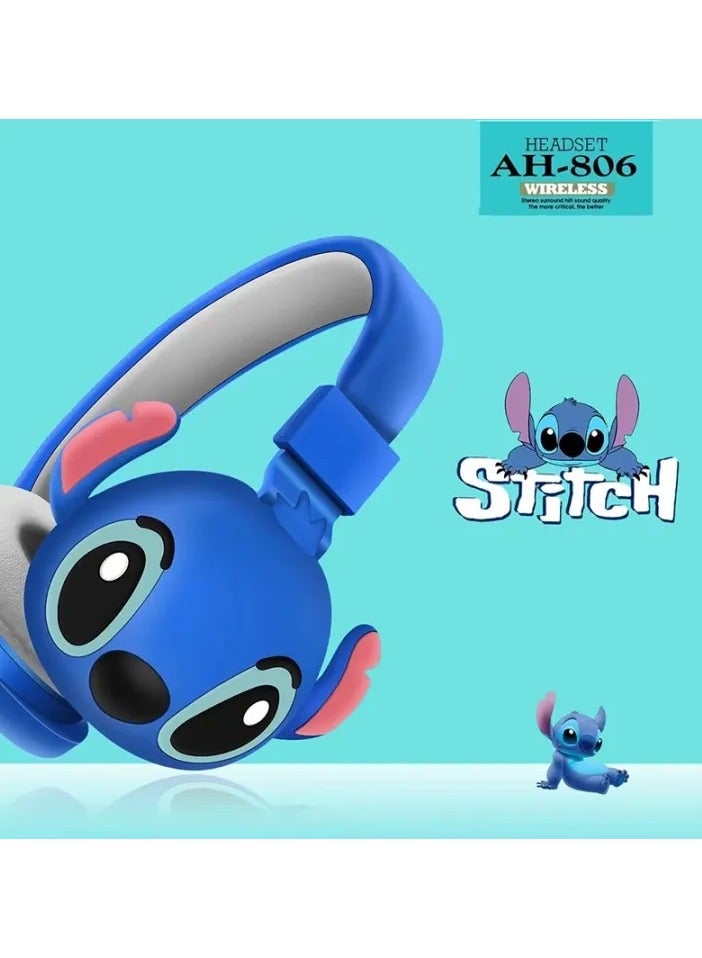 Cartoon Wireless Headphones Cute Kids' BT Earphones Audio Stereo Sports Gaming Foldable Hedset Children Gifts Headphones  AH-806 - Image 2