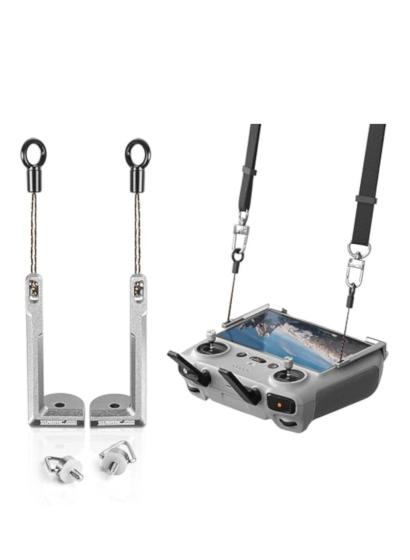 Barakah 2-IN-1 Balance Lanyard Metal Fixtures for DJI RC 2/RC/RC Pro Remote Mini 4 Pro, Lanyard Neck Strap, Neck Strap Metal Firmware for DJI Mini 4 Pro/Mini 3/Air 3/Mavic 3 Drone Accessories - Image 1