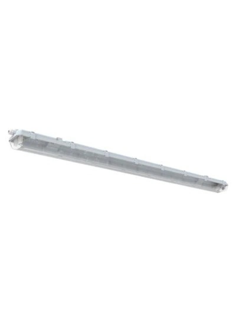LEDVANCE Ledvance LED Eco Damp Proof Housing 1500mm IP65 IK08 Polycarbonate Body for T8 LED Tubes Grey - Image 1