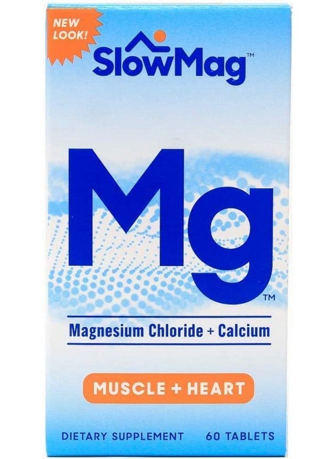Slow-Mag سلو-ماج سلو-ماج كلوريد المغنيسيوم مع الكالسيوم، قد يختلف التعبئة، 60 عدد (عبوة من 2) - Image 5