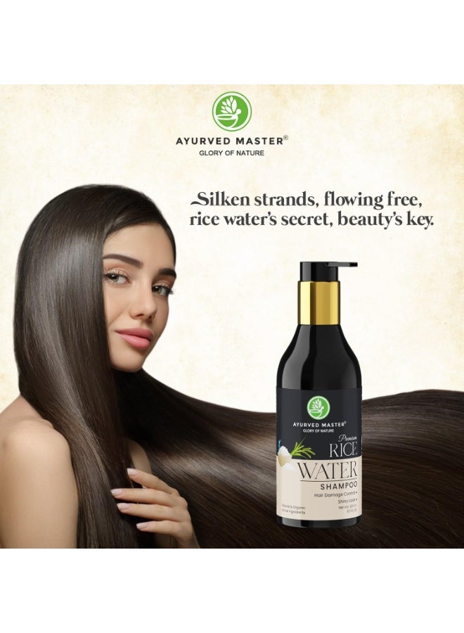 AYURVED MASTER Rice Water Shampoo (300 Ml) | Controls Frizz | Deep Cleanses Scalp | Free from Paraben and Sulfate - Image 5
