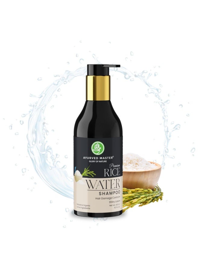 AYURVED MASTER Rice Water Shampoo (300 Ml) | Controls Frizz | Deep Cleanses Scalp | Free from Paraben and Sulfate - Image 1