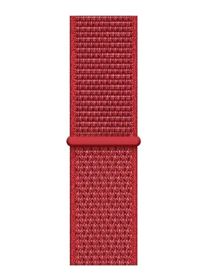 vesus Nylon Replacement Strap For Apple Watch Series 5/4/3/2/1 Red