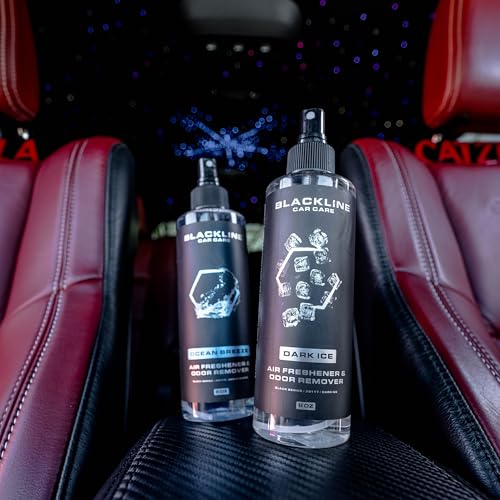 Blackline Car Care - Dark Ice Car Air Freshener, Long-Lasting, Oder Eliminator, for Cars, Trucks, SUV, or Home Use - 8 fl OZ - Air Freshener - Dark Ice Spray - Image 5