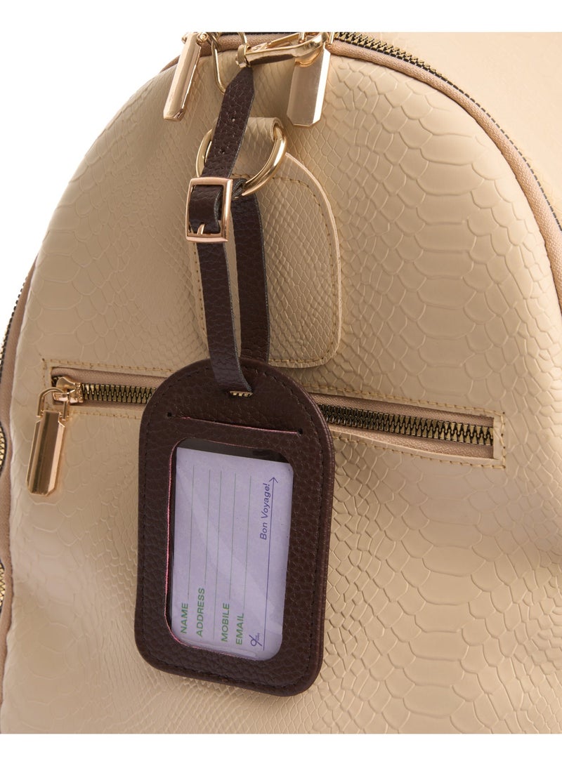 The Nines Luggage Tag "Brown" - Image 3