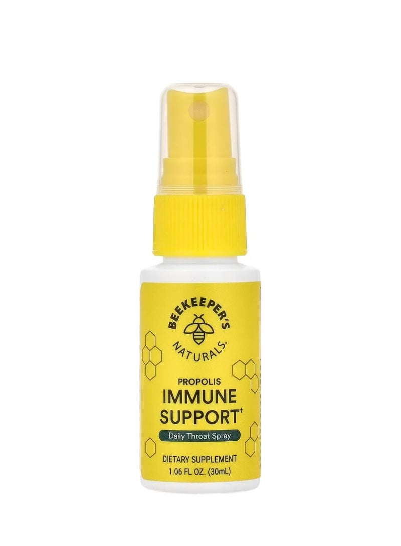 Beekeeper's Naturals Naturals B. Immune Propolis Throat Spray 1.06 fl oz (30 ml) - Image 1