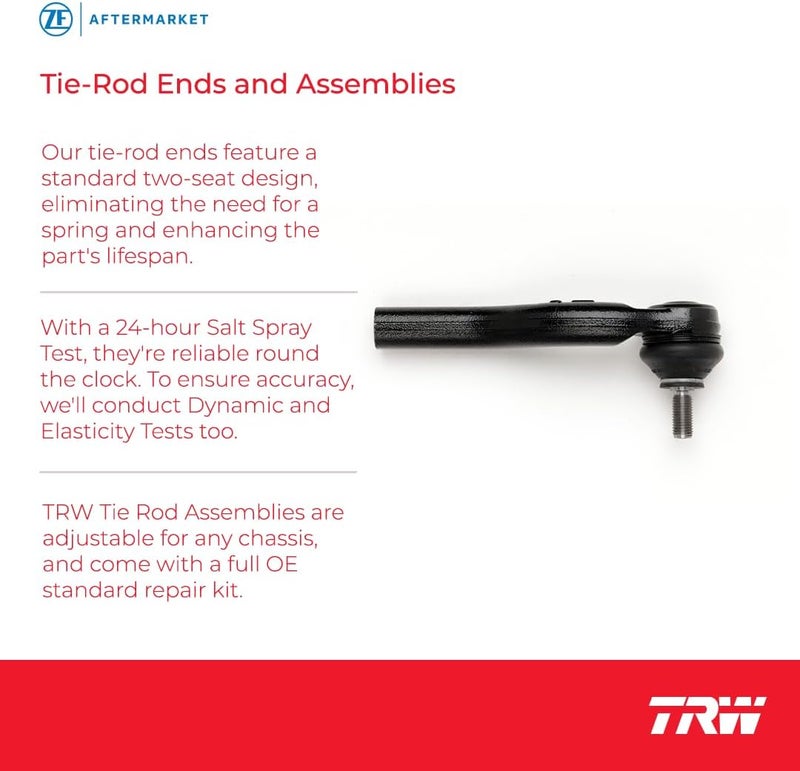 TRW Automotive JTE1319 Steering Tie Rod End for Toyota Tacoma (1995-2004) Right Outer - Image 4