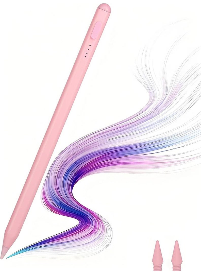 Theodor Stylus Pen for iPad 11th/10th/9th Gen - Active Pencil Compatible with all 2018-2025 Apple iPad Pro 11& 12.9'', iPad Air M3/ M2, iPad 6-11, iPad Mini 7/6 Gen-Pink - Image 2