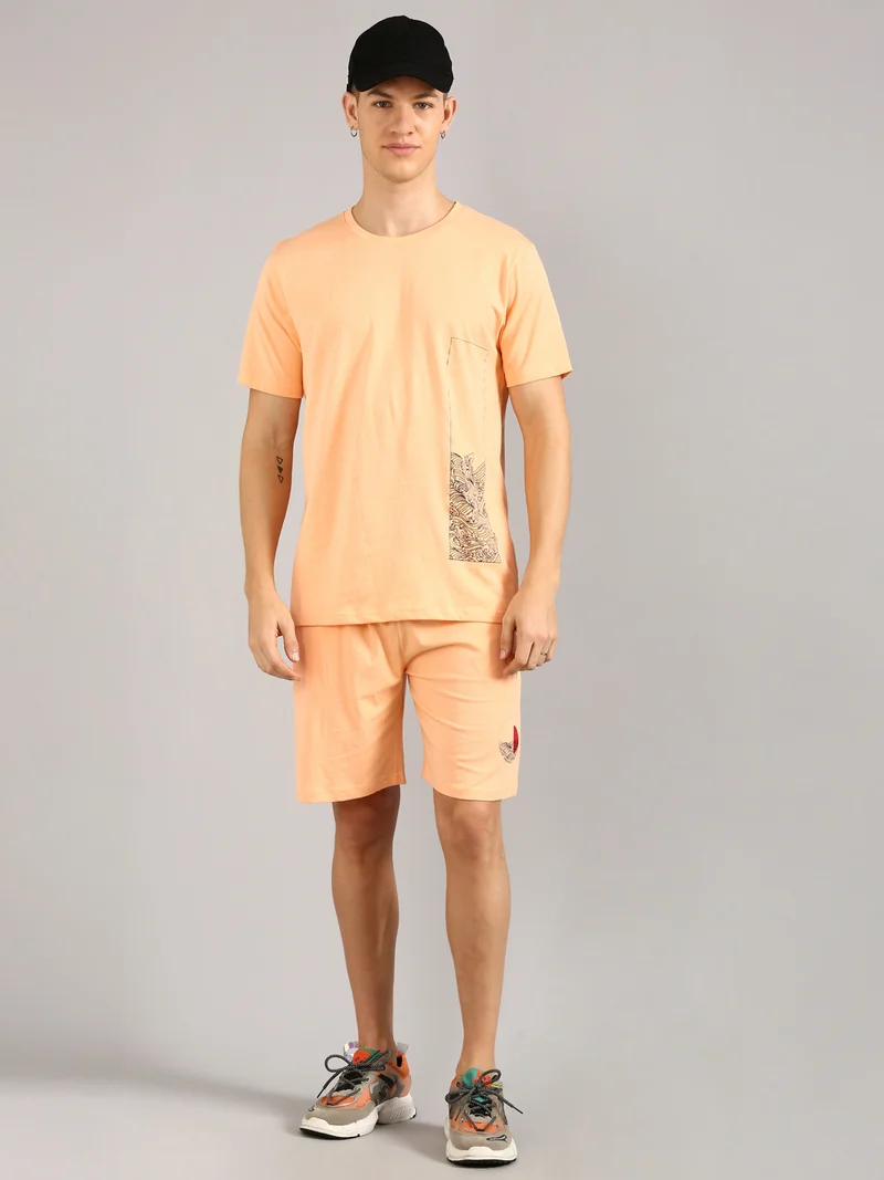 Joven  Peach Co-Ords Set for Men for Men | Best Price UAE