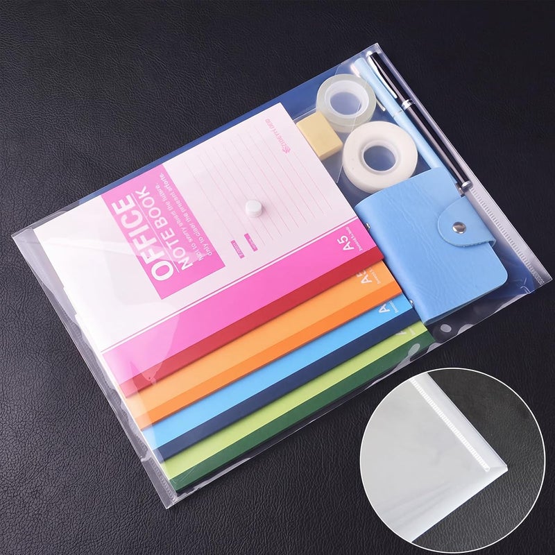 EOOUT 30pcs Clear Reusable Poly Envelopes with Snap Button, A4 Size - Image 5