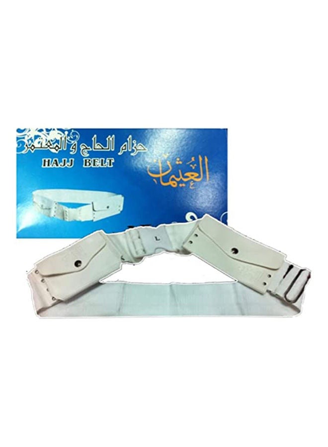 Hajj umrah ahram Ihram Ehram Non Stitch waterproof White Belt  - Image 2