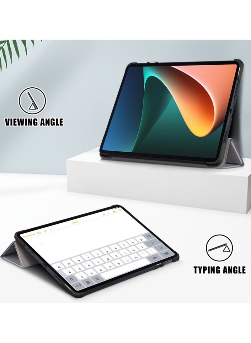 For Xiaomi Pad 6 Case,Slim Light Hard Protective Xiaomi Pad 6 Smart Cover for Xiaomi Pad 6,Grey - Image 2