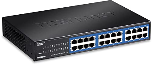 Trendnet مفتاح سطح المكتب غير المدارة من TRENDnet بسعة 24 منفذ جيجابت GREENnet، مفتاح شبكة إيثرنت، 24 × 10-100-1000 جيجابت إيثرنت RJ-45، سعة تبديل 48Gbps، حماية مدى الحياة، أسود، TEG-S24DG - Image 4