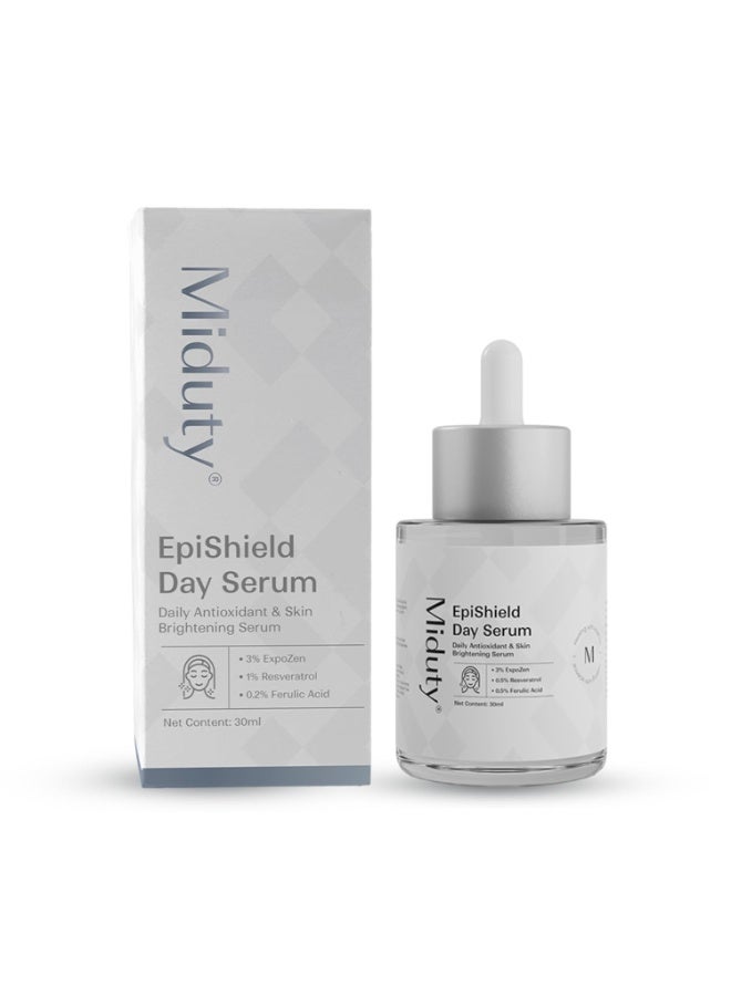 Miduty EpiShield Skin Protection Support, Antioxidant Day Serum | 3% ExpoZen, Ferulic Acid, Ectoin |Skin Thickening Support | For All Skin Types, Including Sensitive Skin | 30 ml - Image 1
