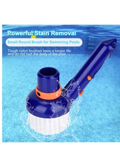 Excefore Pool Brush Head for Inground Pools, 2.99" Pool Step & Corner Vacuum Brush, Plastic Nylon Bristles Pool Brushes for Cleaning Pool Walls, Floors Steps & Corners  - Image 4
