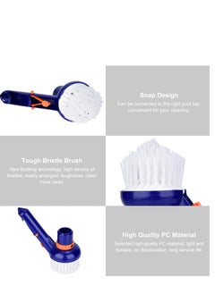 Excefore Pool Brush Head for Inground Pools, 2.99" Pool Step & Corner Vacuum Brush, Plastic Nylon Bristles Pool Brushes for Cleaning Pool Walls, Floors Steps & Corners  - Image 3