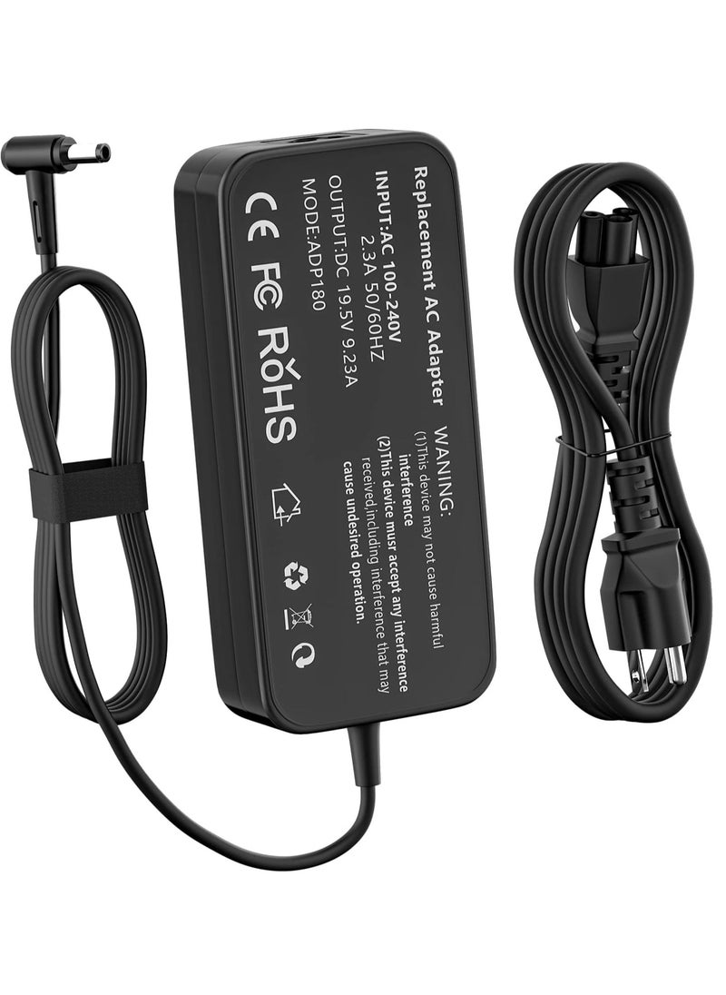 Generic - New 180W 19.5V 9.23A Laptop Charger For ASUS ROG G750JH G750JM G750JS G750JW G750JX G751JL G751JM G752VL G752VM G75VW G75VX G73JH G73JW G73SW Gaming G74SX G53JW G53SW G55VW TUF FX502VM - Image 1
