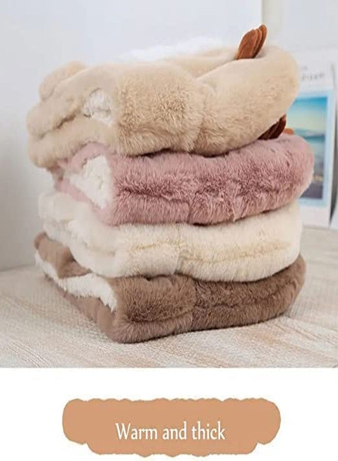 Malvina Kids Winter Warm Deer Fur Animal desizn Neck Warmer Hat Full Cover Earflap Hood Cap_3-8 Years (Pack of 01,Grey) - Image 5