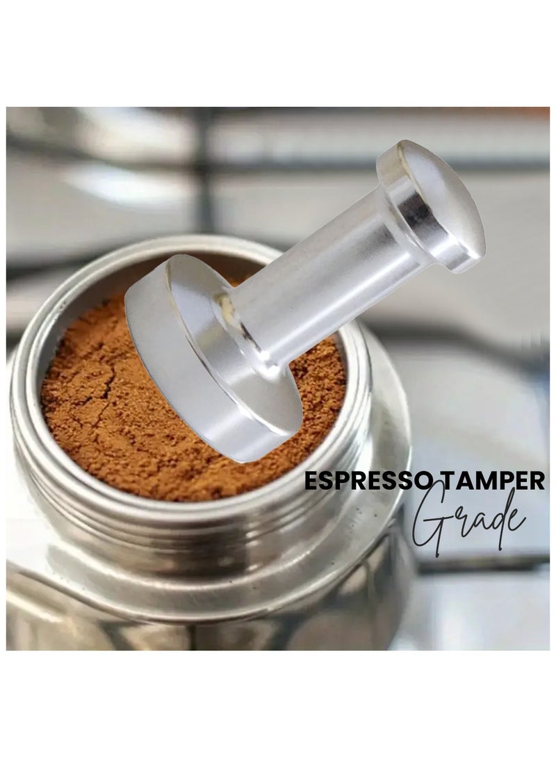 Rattleware Premium Aluminum Espresso Tamper (55 mm) - Ideal for Baristas & Coffee Lovers - Sleek Material & Design - Ultimate Tamping Precision & Consistency - Image 3