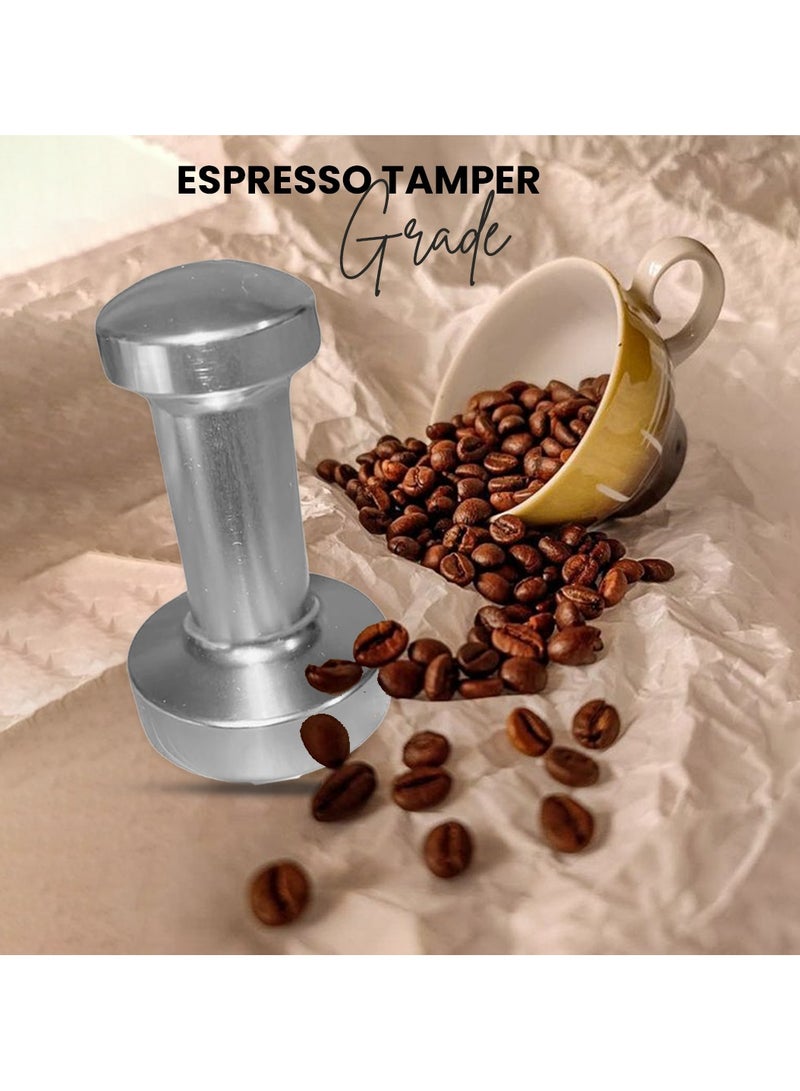 Rattleware Premium Aluminum Espresso Tamper (55 mm) - Ideal for Baristas & Coffee Lovers - Sleek Material & Design - Ultimate Tamping Precision & Consistency - Image 4