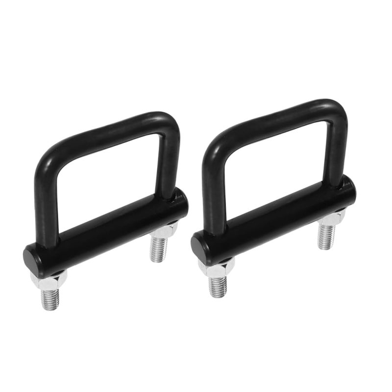 2Pcs Black Trailer Hitch Tightener Clamp Heavy Duty Metal Bucket Mount Stabilizer - Image 2
