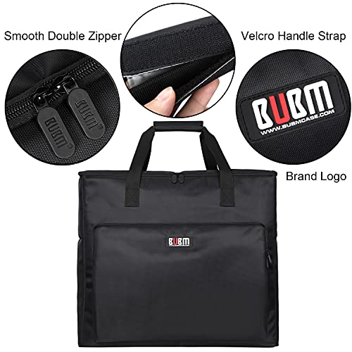 BUBM Desktop Computer Carrying Case, Padded Nylon Carry Tote Bag for Transporting Computer Tower PC Chassis, Keyboard, Cable and Mouse, Desktop Computer+ Monitor Bag, 3 light 24", Travel - Image 4