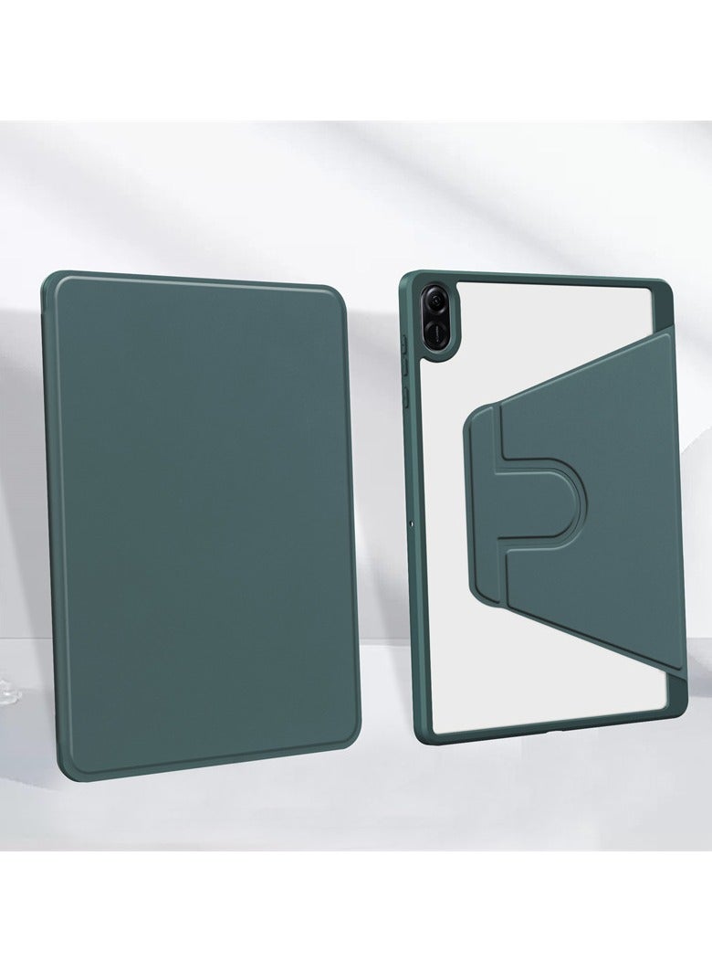 عام حافظة ظهر شفافة متوافقة مع هونر باد إكس 8 إيه 11 بوصة 2024 ، حامل دوار 360 درجة غطاء ذكي للنوم/الاستيقاظ التلقائي لجهاز هونر باد إكس 8 إيه اللوحي - Image 5