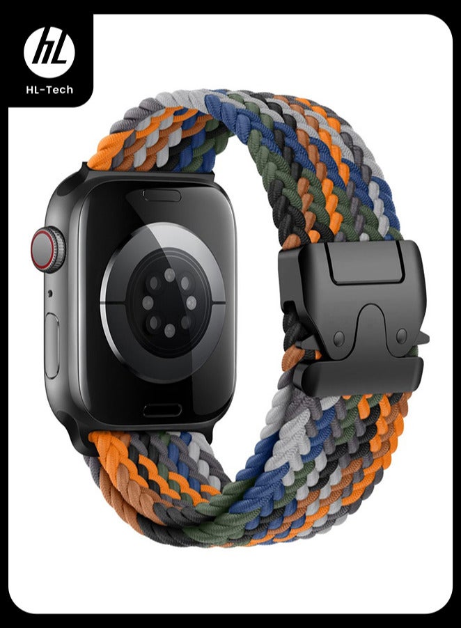 إتش إل تيك متوافق مع سوار Apple Watch 49 مم 46 مم 45 مم 44 مم 42 مم حزام مرن من النايلون المضفر آمن ومريح للرجال والنساء، أحزمة بمشبك مظلة لـ iWatch Ultra 3/2/1 Series 11 10 9 8 7 6 5 4 3 SE Cowboys - Image 1
