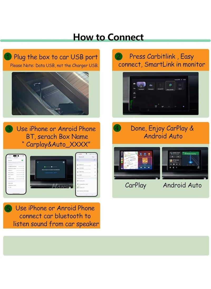 Vierex Carbitlink Wireless CarPlay & Android Auto Adapter for Chinese Cars with Phone Link/Easy Connect – Compatible with Jetour, Chery, Geely, Bestune, Hongqi, JAC, Emgrand, Changan, Baic, GAC, Dongfeng - Image 2