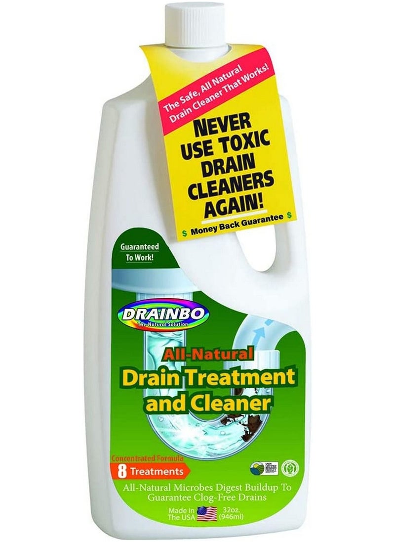 DRAINBO All Natural Drain treatment and cleaner 32oz  - Image 1