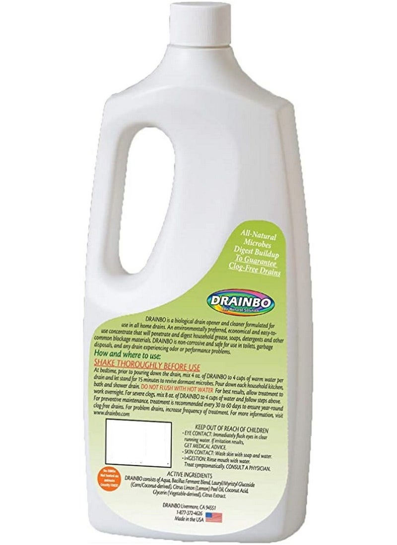 DRAINBO All Natural Drain treatment and cleaner 32oz  - Image 2