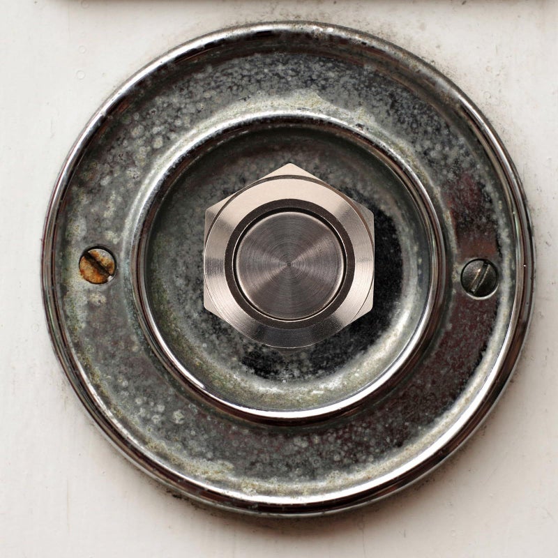 2Pcs Universal Wired Doorbell Button 12mm Self Reset With LED Light Easy Install - Image 5