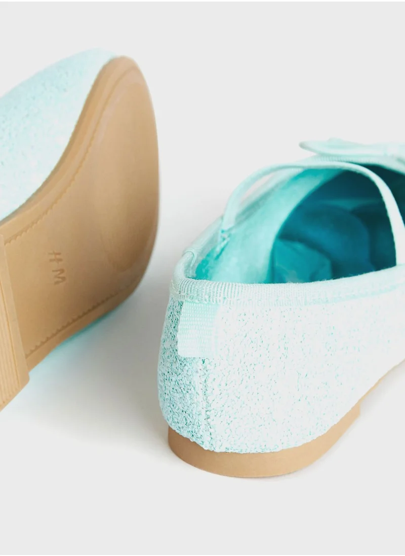 اتش اند ام Kids Floral Applique Ballerinas