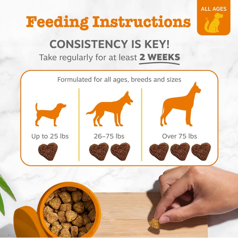 Zesty Paws Probiotics for Dogs - Digestive Enzymes for Gut Flora, Digestive Health, Diarrhea & Bowel Support - Clinically Studied DE111 - Dog Supplement Soft Chew for Pet Immune System - Adv, 90ct - Image 4
