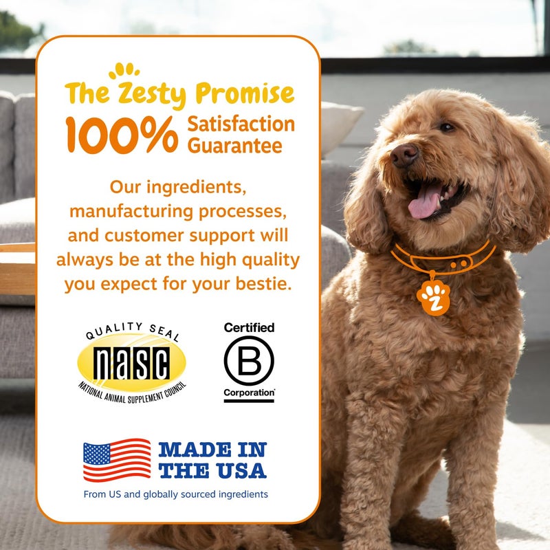 Zesty Paws Probiotics for Dogs - Digestive Enzymes for Gut Flora, Digestive Health, Diarrhea & Bowel Support - Clinically Studied DE111 - Dog Supplement Soft Chew for Pet Immune System - Adv, 90ct - Image 5