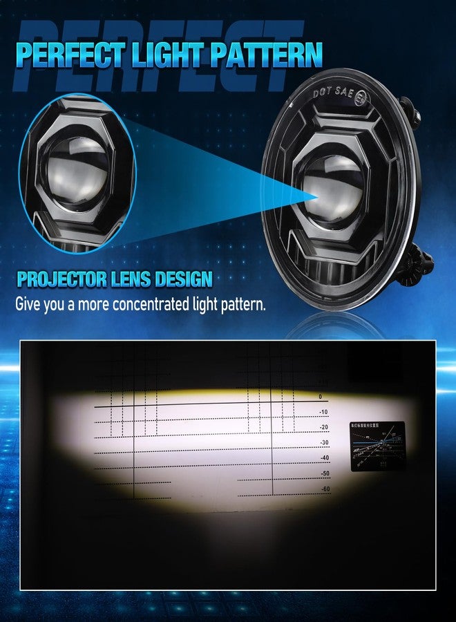 OPP ULITE Led Fog light for Chevy Avalanche 2007-2013,Suburban 2500 07-13,Suburban 1500 07-14,Tahoe 07-14,Silverado 2500 15-18,Silverado 3500 15-17,Camaro 10-13,Sierra 2500 15-18 Cool White 6500K 40W, 2PC Pack - Image 2