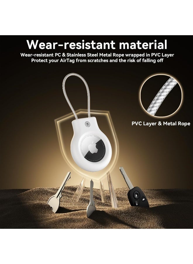 2 Pack Case for AirTag, Anti-Lost Air Tag Lock Case Airtag Keychain Holder for Luggage, Bag, Pet, Key, Backpack - Image 5