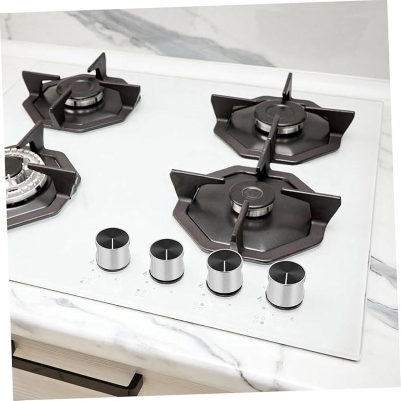 5Pcs Stainless Steel Gas Stove Knobs Replacement With Safety Locks Easy Install - Image 5