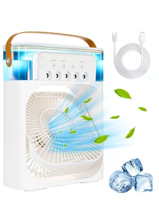 Personal Climate Control: Portable Mini Air Conditioner with 700ml Evaporative Cooling, 3-Speed Settings, USB Connectivity, and 7 LED Light Options for Customized Comfort - pzsku/ZECE22A72DF084AD31047Z/45/_/1712605212/a661ad5b-dbac-4bf3-842e-41ddcec9fabc
