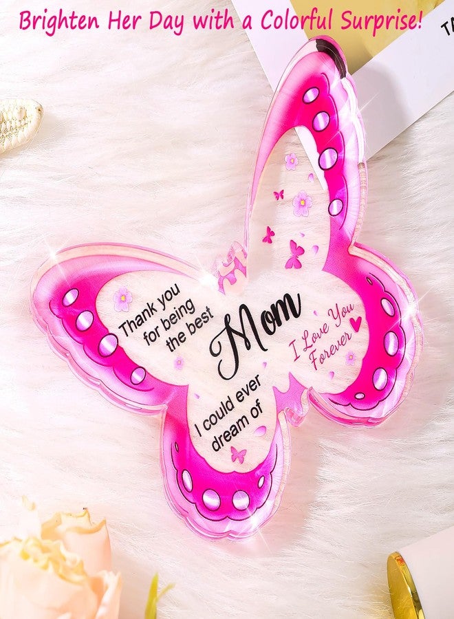 ilifemate Gifts for Mom, Mom Christmas Gifts, Gifts for Mom from Daughter, Son - Acrylic Butterfly Plaque Mother Gifts 4.3 × 3.3 × 0.5 in, Thanksgiving Christmas Gifts for Mom, Presents for Mom, Best Mom Gifts - Image 4