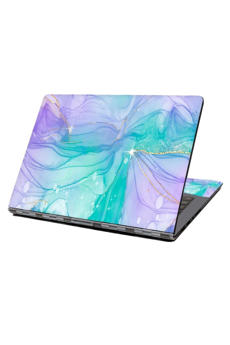 Baocool Laptop Skin Sticker Decal, 12" 13" 13.3" 14" 15" 15.4" 15.6 inch Laptop Skin Sticker Cover Art Decal Protector Notebook PC (Blue Marble 1) - Image 1
