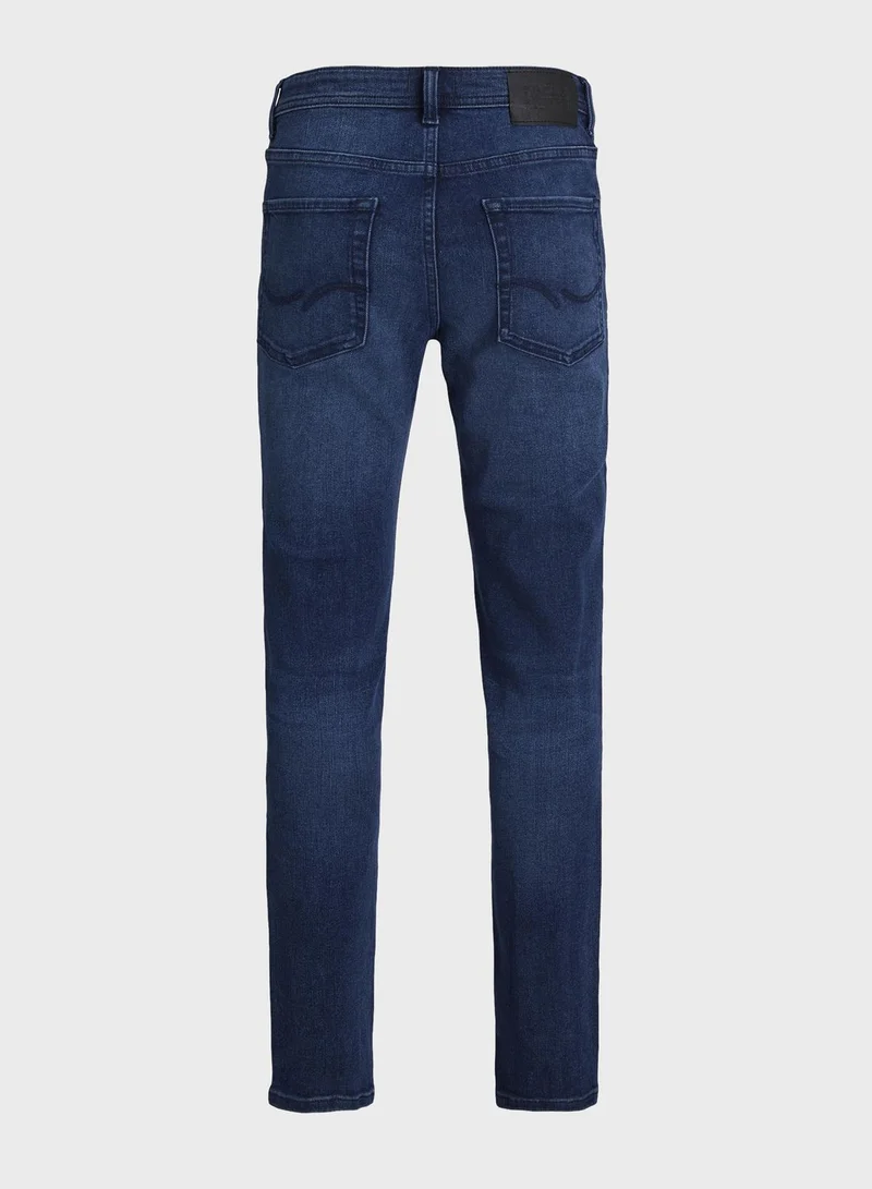 Jack & Jones Junior Youth Mid Wash Slim Fit Jeans